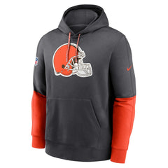 Cleveland Browns 2024 Sideline Club Pullover Hoodie Anthracite