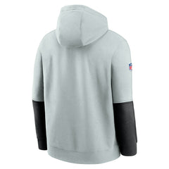 Las Vegas Raiders 2024 Sideline Club Pullover Hoodie Silver