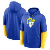 Los Angeles Rams 2024 Sideline Club Pullover Hoodie Royal