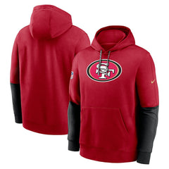 San Francisco 49ers 2024 Sideline Club Pullover Hoodie Scarlet