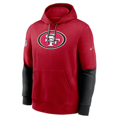 San Francisco 49ers 2024 Sideline Club Pullover Hoodie Scarlet