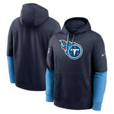 Tennessee Titans 2024 Sideline Club Pullover Hoodie Navy