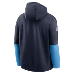 Tennessee Titans 2024 Sideline Club Pullover Hoodie Navy