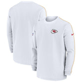 Kansas City Chiefs 2024 Sideline Coaches Long Sleeve Top Red