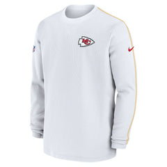 Kansas City Chiefs 2024 Sideline Coaches Long Sleeve Top White