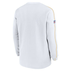 Kansas City Chiefs 2024 Sideline Coaches Long Sleeve Top White