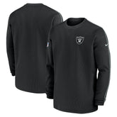 Las Vegas Raiders 2024 Sideline Coaches Long Sleeve Top Black