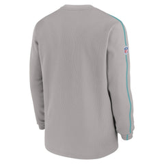 Miami Dolphins 2024 Sideline Coaches Long Sleeve Top Gray