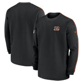 Cincinnati Bengals 2024 Sideline Coaches Long Sleeve Top Black