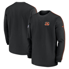 Cincinnati Bengals 2024 Sideline Coaches Long Sleeve Top Black