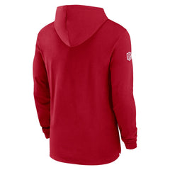 Tampa Bay Buccaneers 2024/25 Sideline Performance Long Sleeve Hoodie T-Shirt Red