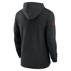 Atlanta Falcons 2024/25 Sideline Performance Long Sleeve Hoodie T-Shirt Black