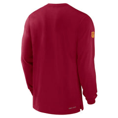 Washington Commanders Sideline Player Performance Long Sleeve T-Shirt Burgundy