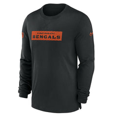 Cincinnati Bengals Sideline Player Performance Long Sleeve T-Shirt Black