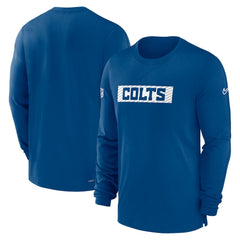 Indianapolis Colts Sideline Player Performance Long Sleeve T-Shirt Royal