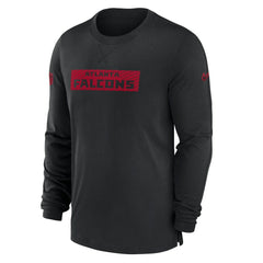 Atlanta Falcons Sideline Player Performance Long Sleeve T-Shirt Black