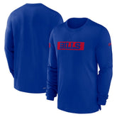 Buffalo Bills Sideline Player Performance Long Sleeve T-Shirt Royal