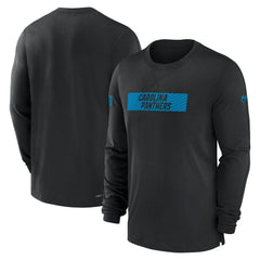 Carolina Panthers Sideline Player Performance Long Sleeve T-Shirt Black