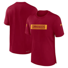 Washington Commanders Sideline Player Performance T-Shirt Burgundy