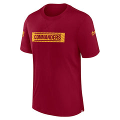 Washington Commanders Sideline Player Performance T-Shirt Burgundy