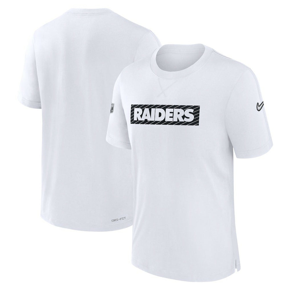 Las Vegas Raiders Sideline Player Performance T-Shirt White
