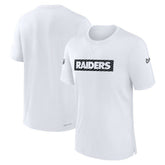 Las Vegas Raiders Sideline Player Performance T-Shirt White