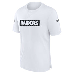 Las Vegas Raiders Sideline Player Performance T-Shirt White