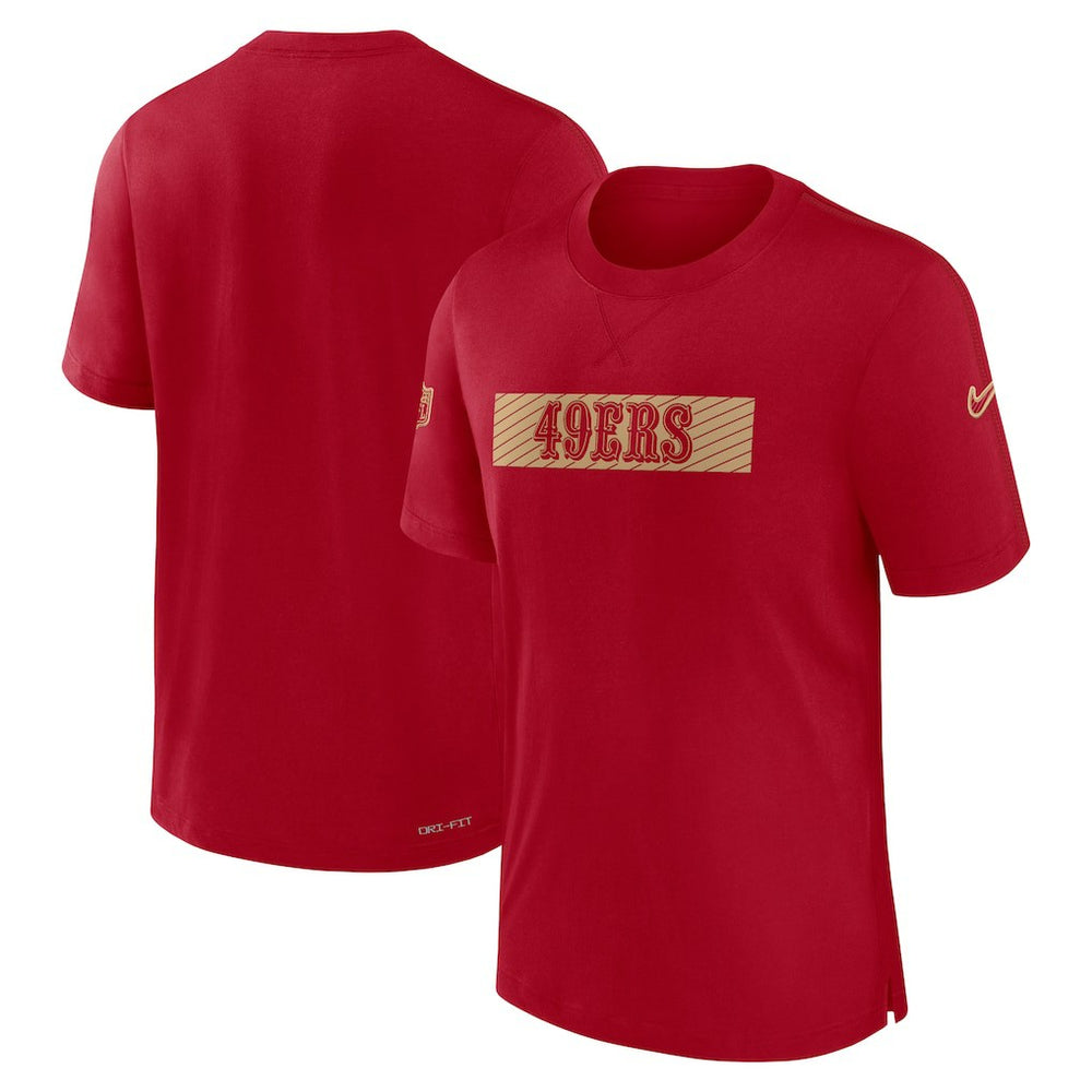 San Francisco 49ers Sideline Player Performance T-Shirt Scarlet