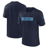 Tennessee Titans Sideline Player Performance T-Shirt Navy