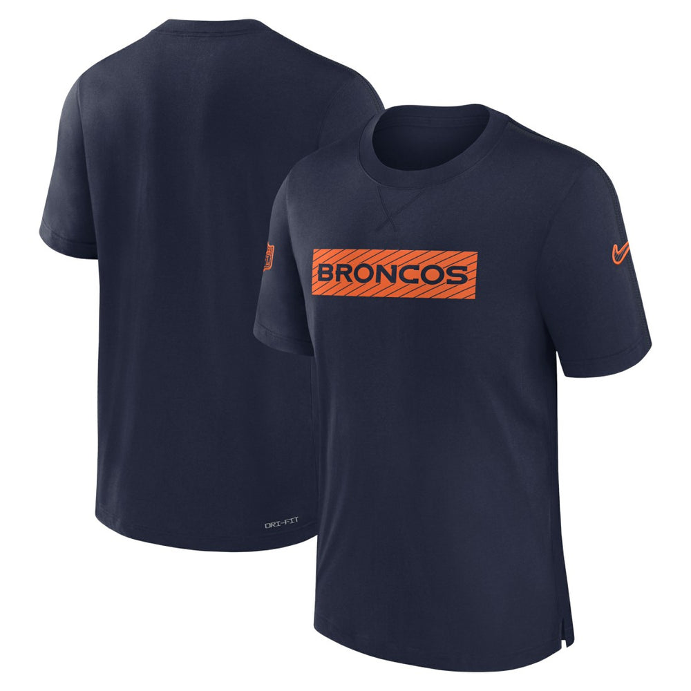 Denver Broncos Sideline Player Performance T-Shirt Navy