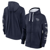 Tennessee Titans Primetime Club Full-Zip Hoodie Navy