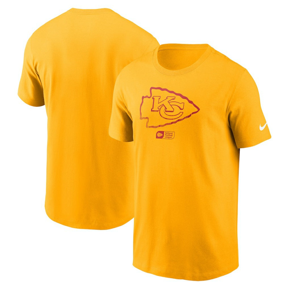 Kansas City Chiefs Faded Essential T-Shirt Gold