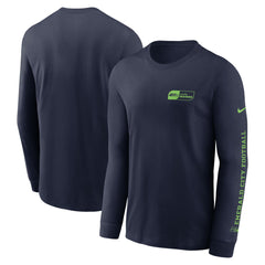 Seattle Seahawks All Out Long Sleeve T-Shirt College Navy