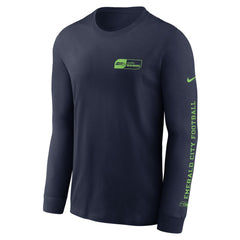 Seattle Seahawks All Out Long Sleeve T-Shirt College Navy