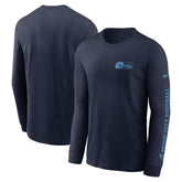 Tennessee Titans All Out Long Sleeve T-Shirt Navy