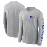 Buffalo Bills All Out Long Sleeve T-Shirt Heather Gray