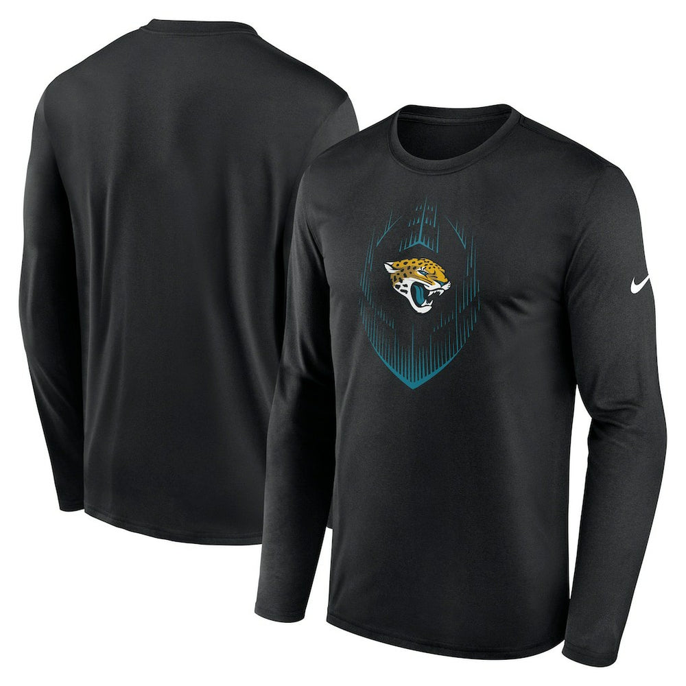Jacksonville Jaguars Icon Legend Performance Long Sleeve T-Shirt Black
