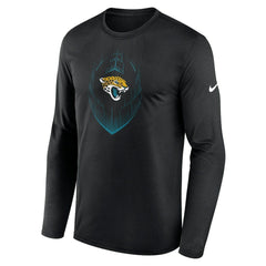 Jacksonville Jaguars Icon Legend Performance Long Sleeve T-Shirt Black