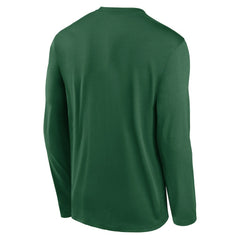 New York Jets Icon Legend Performance Long Sleeve T-Shirt Green