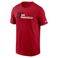 San Francisco 49ers Outline T-Shirt Scarlet