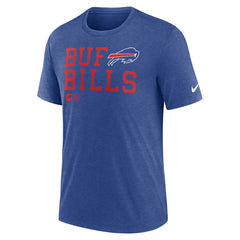 Buffalo Bills Overlap Lockup Tri-Blend T-Shirt Royal