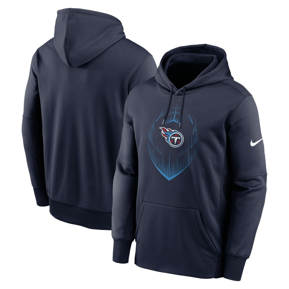 Tennessee Titans Icon Performance Pullover Hoodie Navy