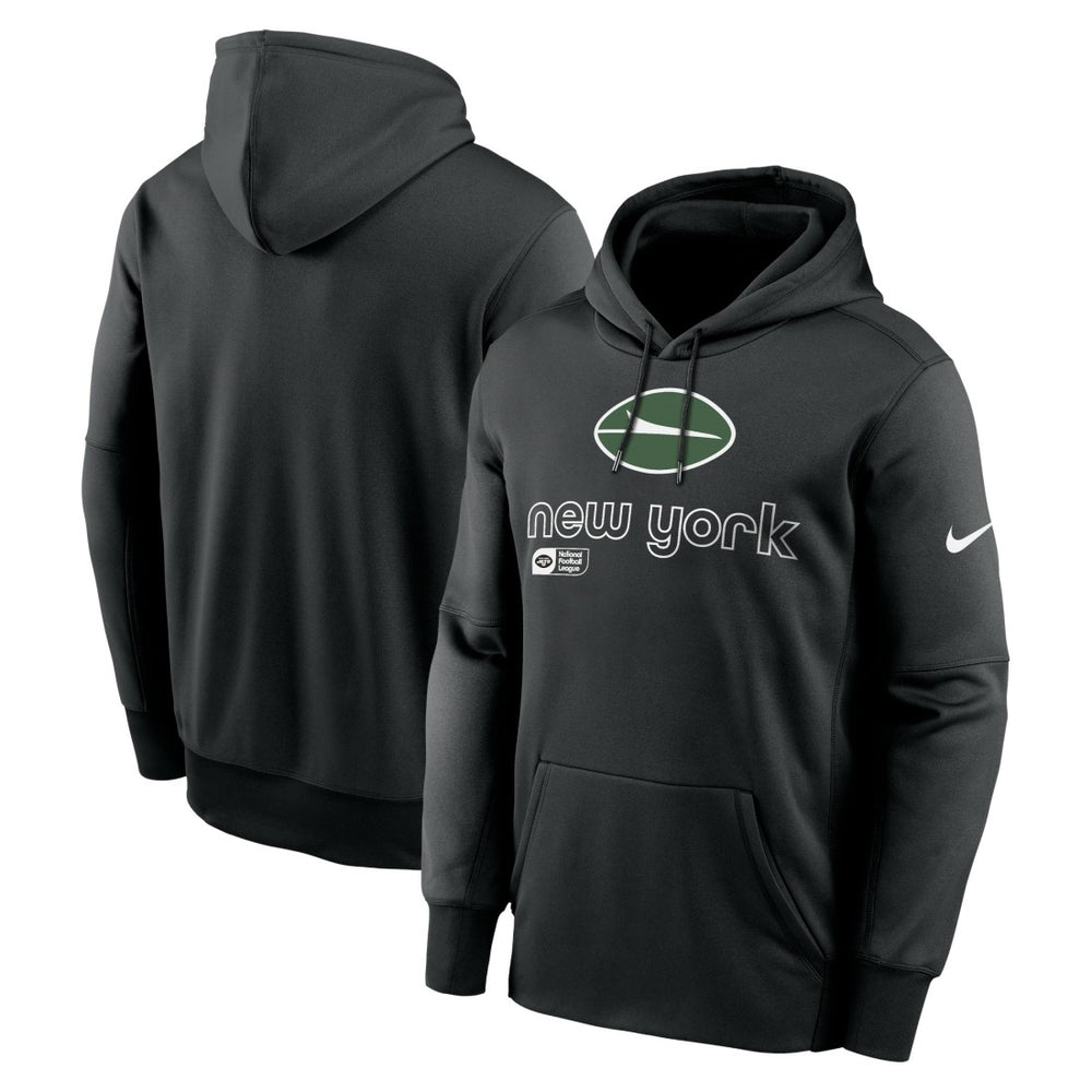 New York Jets Performance Pullover Hoodie Black