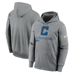 Indianapolis Colts Performance Pullover Hoodie Heather Gray