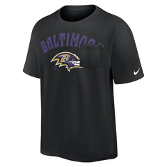 Baltimore Ravens Rewind Heavy Max90 Pocket T-Shirt Black