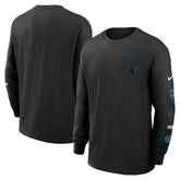 Carolina Panthers Rewind Heavy Max90 Pocket Long Sleeve T-Shirt Black