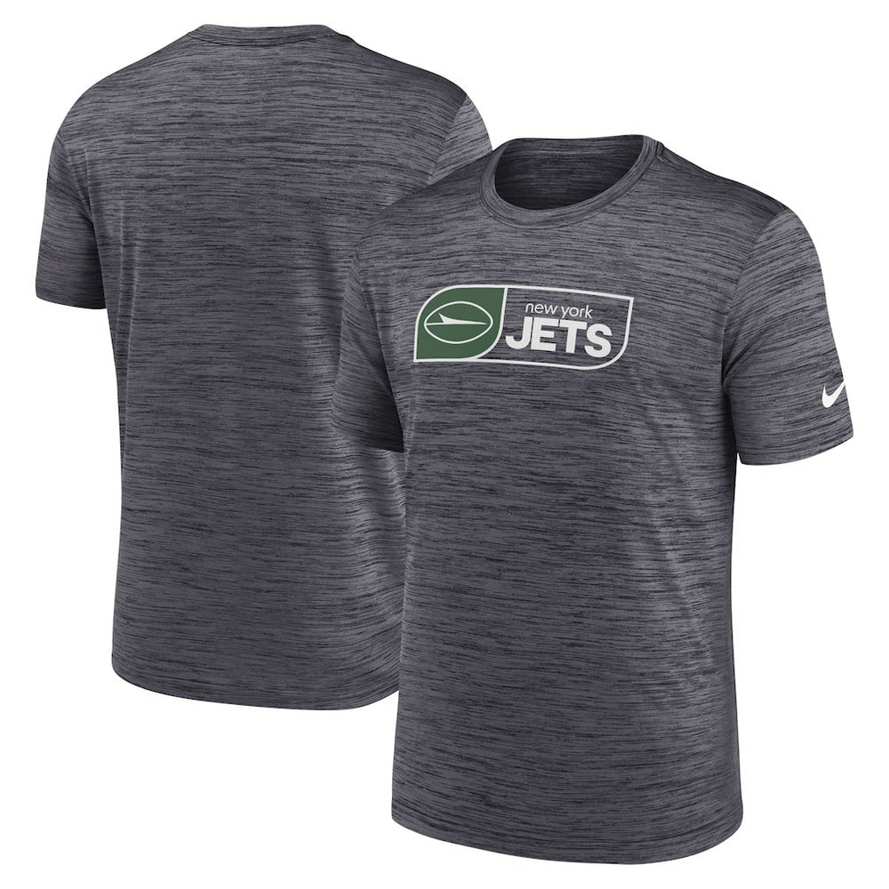 New York Jets Big & Tall Velocity Performance T-Shirt Black