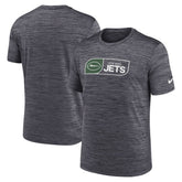 New York Jets Big & Tall Velocity Performance T-Shirt Black