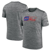 Buffalo Bills Big & Tall Velocity Performance T-Shirt Charcoal