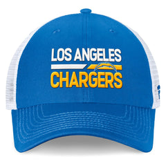 Los Angeles Chargers Upper Trucker Adjustable Hat Powder Blue/White